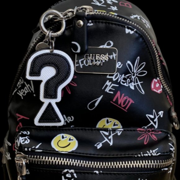 Guess Small Backpack Cool School Theme - Picture 3 of 12